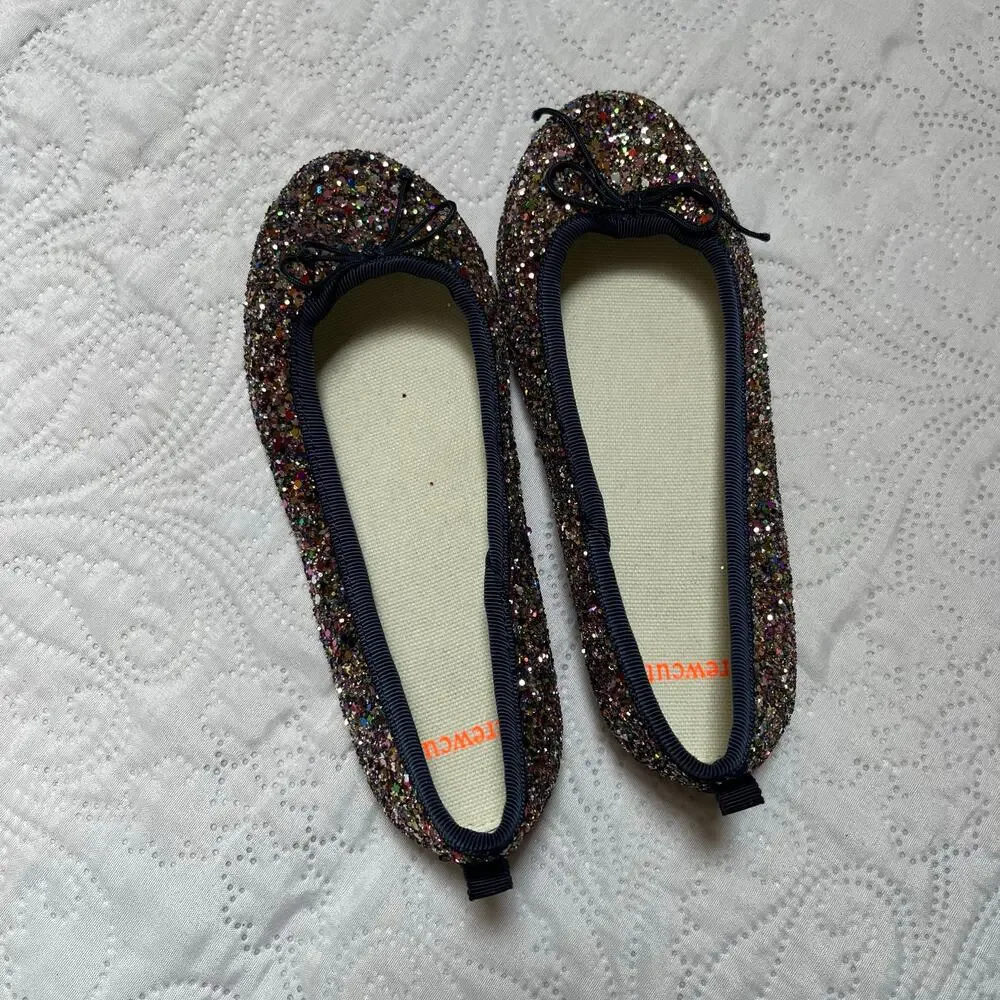 Crewcuts Glitter Ballet Flats Size 13